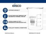 EISCO Premium Low Form 250 mL Beakers, 12 Pack