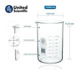 10000ml Borosilicate Glass Low Form Beaker