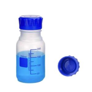 250ml Clear Plastic Reagent Bottle with Cap