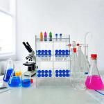 Clear Acrylic Wall-Mounted Test Tube Rack