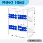 Clear Acrylic Wall-Mounted Test Tube Rack
