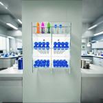 Clear Acrylic Wall-Mounted Test Tube Rack