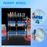 Clear Acrylic Wall-Mounted Test Tube Rack