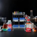Clear Acrylic Wall-Mounted Test Tube Rack
