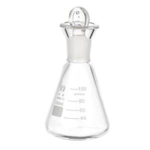 100ml Borosilicate Erlenmeyer Flask with Stopper