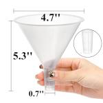 Tebery 20 Pack Wide Mouth Plastic Funnels