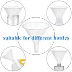 Tebery 20 Pack Wide Mouth Plastic Funnels