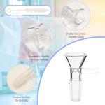 6 Pack Glass Funnels with Brushes - 14mm