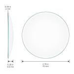 XCD 70 mm Borosilicate Glass Watch Glass Set