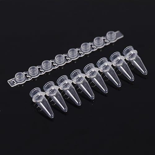 0.2ml PCR Tube Strips - 200 Flat Caps