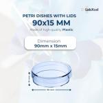 Transparent Petri Dishes with Lid - 30 Pack