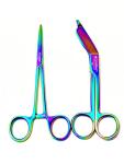 German Lister Bandage Scissors and Hemostat Forceps Set