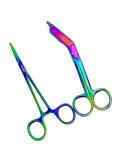 German Lister Bandage Scissors and Hemostat Forceps Set