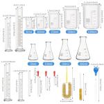 23-Piece Lab Glassware Set for Chemistry