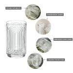 Vintage Art Deco Set of 6 Cocktail Glasses