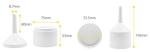 EISCO 7.5cm Buchner Funnel - Lightweight Polypropylene