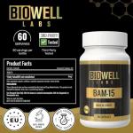 BioWell Labs BAM15 15mg Vegan Capsules 60 Count