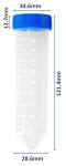 50 ml Leakproof Conical Centrifuge Tubes (25 Pack)