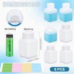 UMETASS 1oz Leak-Proof Plastic Bottles, 6 Pack