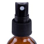 2 oz Amber Boston Round Glass Bottles with Sprayers