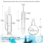 1000ml Soxhlet Extractor Kit with Condenser and Flask