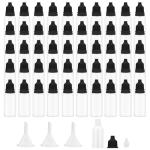 Small 15ML Plastic Squeeze Dropper Bottles - 50 Pack