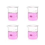 Set of 4 Upgraded 500ml Glass Beakers