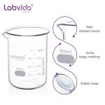 Set of 4 Upgraded 500ml Glass Beakers