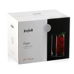 JoyJolt Faye Set of 6 Lead-Free Highball Glasses