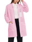 Professional Lab Coat with Snap Closure and Pockets