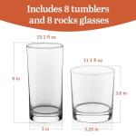 Libbey Province 16-Piece Clear Glassware Set