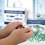 Sterile Carbon Steel Blades #10 with Scalpel Handle
