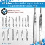 Sterile Carbon Steel Blades #10 with Scalpel Handle