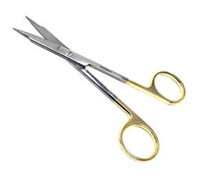 Goldman Fox 13 cm Super Cut Scissors with Gold Handles