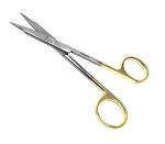 Goldman Fox 13 cm Super Cut Scissors with Gold Handles