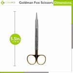 Goldman Fox 13 cm Super Cut Scissors with Gold Handles