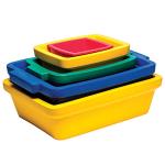Small Yellow Ice Pan – 1L Leak-Proof Container