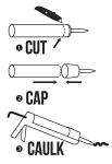Caulk Tube Saver Kit with Caps - Pack of 5