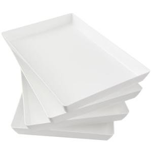 Acrylic Serving Trays Set of 4 - 15" x 10