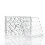 24 Well Plates with Lid, Flat Bottom (12 Pack)