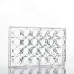 24 Well Plates with Lid, Flat Bottom (12 Pack)