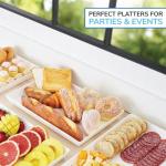 Acrylic Serving Trays Set of 4 - 15" x 10