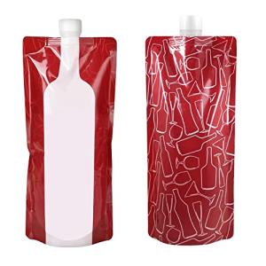 750 ml Reusable Plastic Drink Pouches - 2 Pack