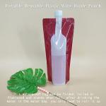 750 ml Reusable Plastic Drink Pouches - 2 Pack