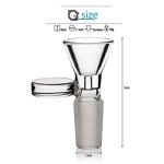 Thick Glass Funnel Set with Handle - 6 Pack