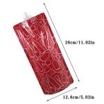 750 ml Reusable Plastic Drink Pouches - 2 Pack