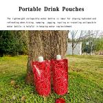 750 ml Reusable Plastic Drink Pouches - 2 Pack