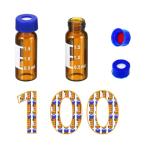 Amber Autosampler Vials 2 mL, 100 Pack