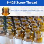 Amber Autosampler Vials 2 mL, 100 Pack