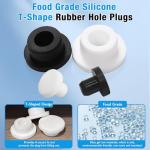 3 Pcs Silicone Rubber Plugs for Round Holes